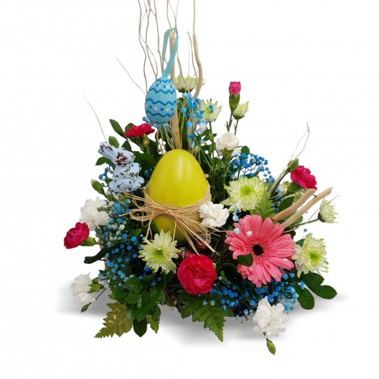 Easter Flowers and Chocolate