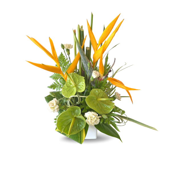 Tropical Green & Gold Bouquet