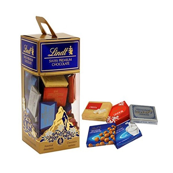 Box of assorted Lindt Swiss Premium Chocolate