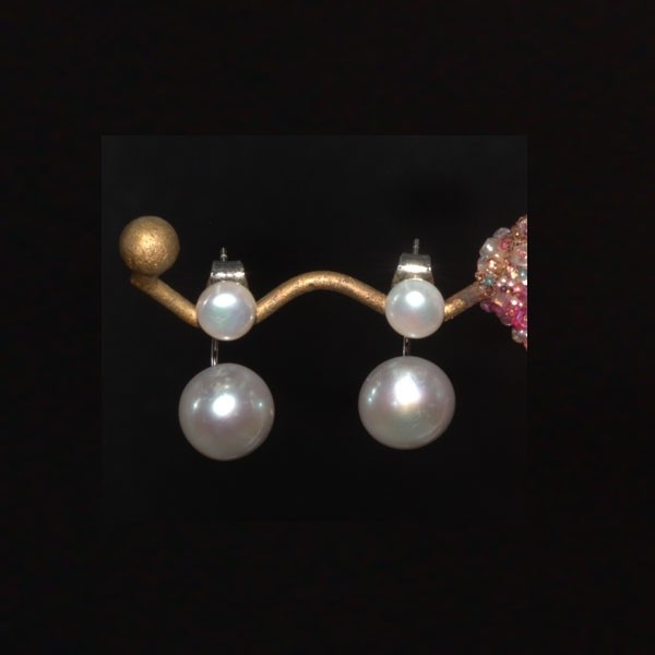 Double Pearl Earrings