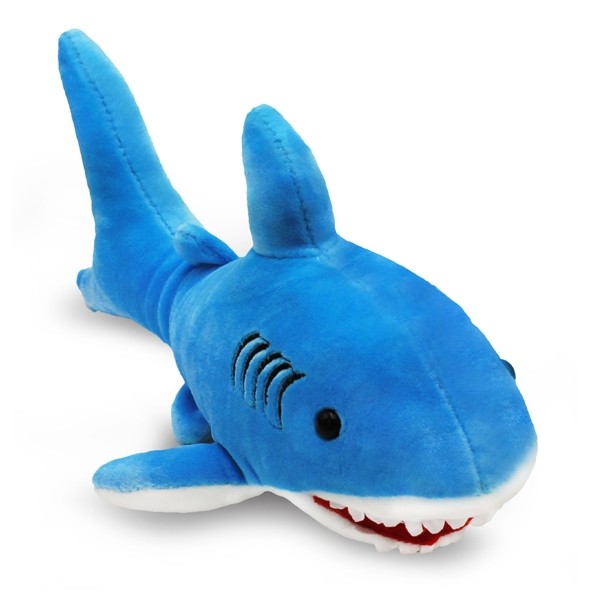 Peluche requin bleu