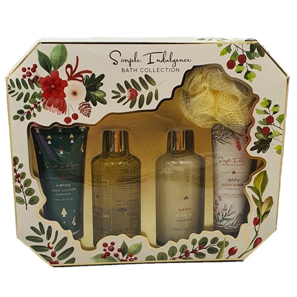 Coffret Cadeau Bain Simple Indulgence Noel