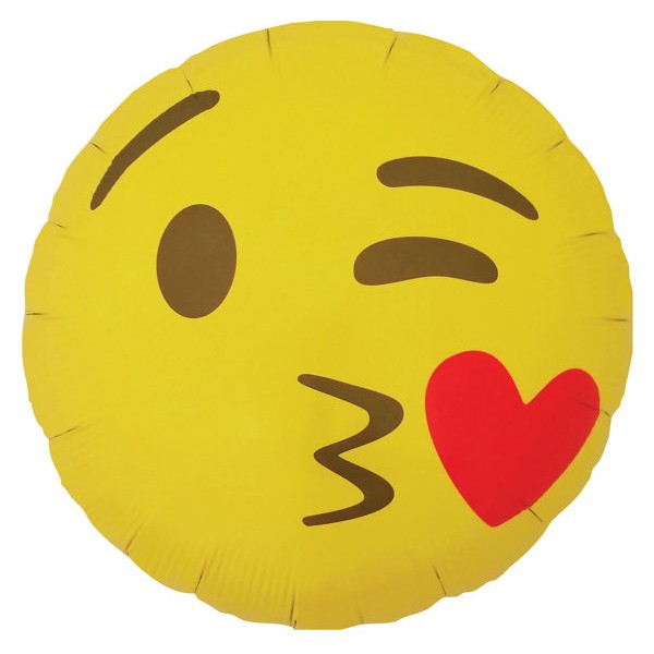 Ballon Smiley Bisous