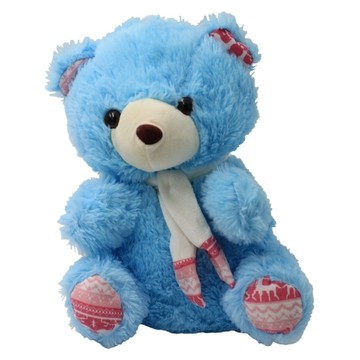 peluche ours bleu