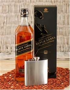 Johnnie Walker Black Label & Flasque