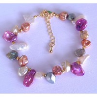 bracelet-perles-multicolores-baroque