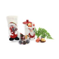 Pot Chocolat Pere Noel Blanc